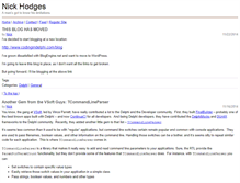 Tablet Screenshot of nickhodges.com
